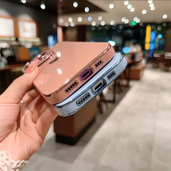 Luxury Heart Print Shockproof Phone Case For iPhone 14 Pro Max - PURPLE-SALE - Picture 9 of 10